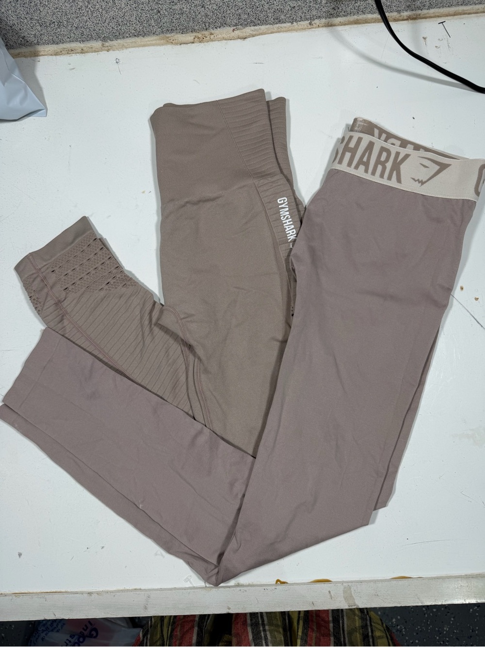 Gymshark Bundle Seamless Leggings in Taupe